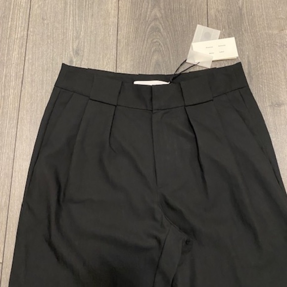 Proenza Schouler Black Drapey Suiting Trousers Size 4 NWT - Picture 4 of 12